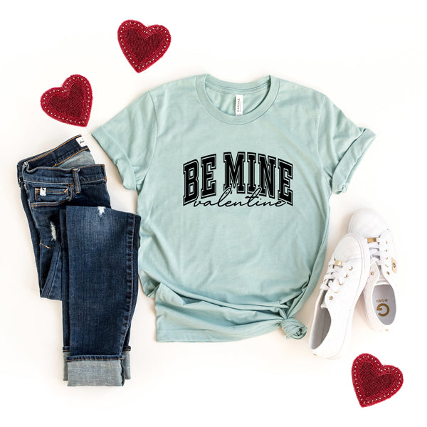 Be Mine Valentine Varsity | Short Sleeve Graphic Tee