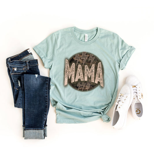 Boho Mama Lightning Bolts | Short Sleeve Graphic Tee