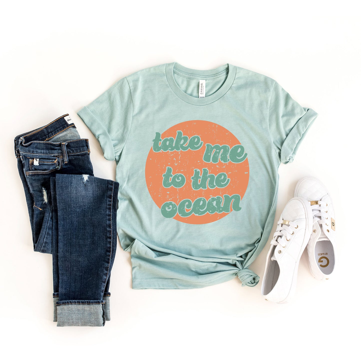 Take Me To The Ocean Circle | Short Sleeve Graphic Tee