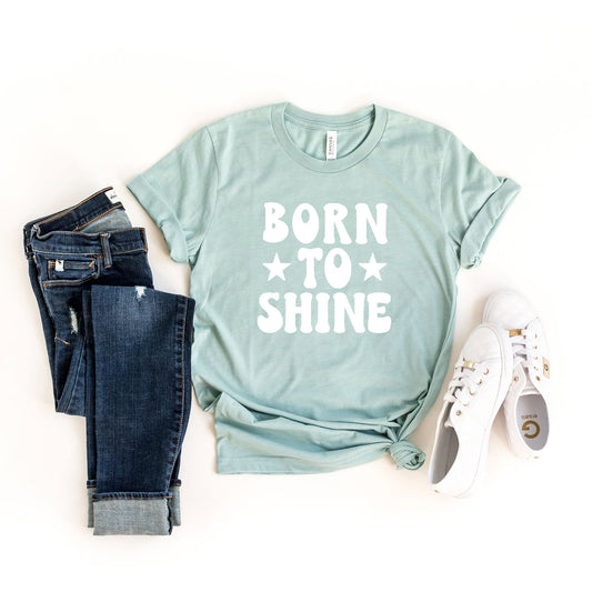 Born To Shine Stars | Short Sleeve Graphic Tee