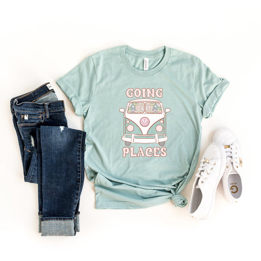 Going Places Van Colorful | Short Sleeve Graphic Tee