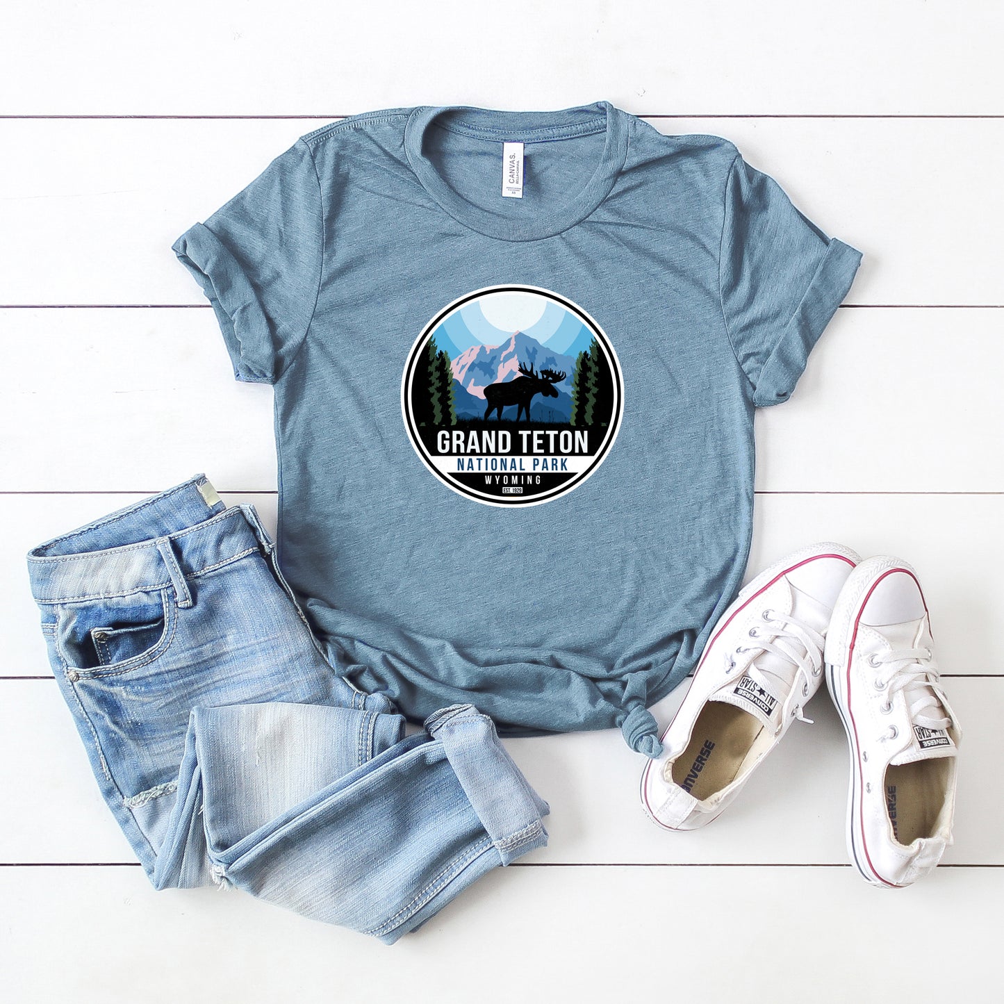 Grand Teton National Park Badge | Short Sleeve Graphic Tee