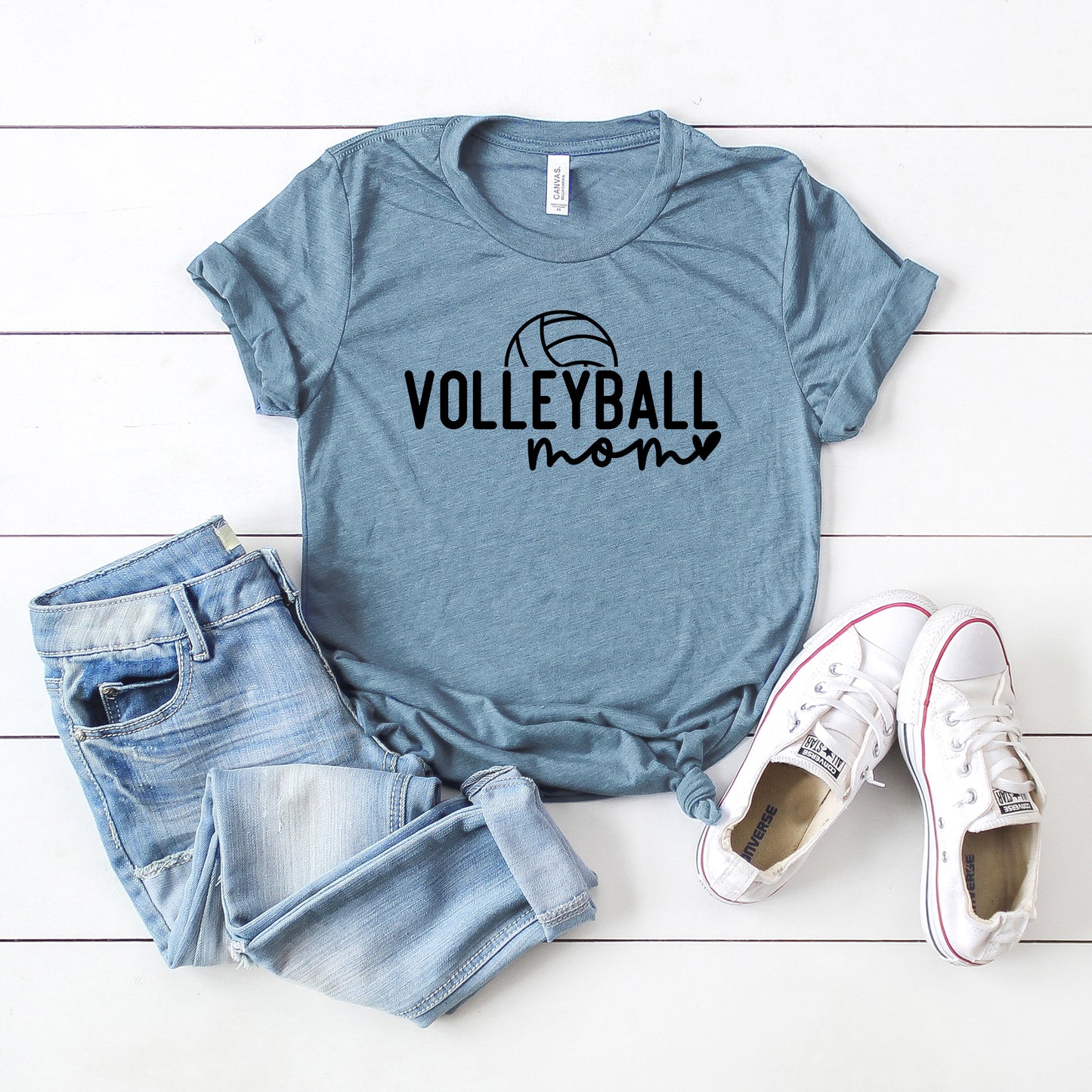 Volleyball Mom Ball | Short Sleeve Graphic Tee