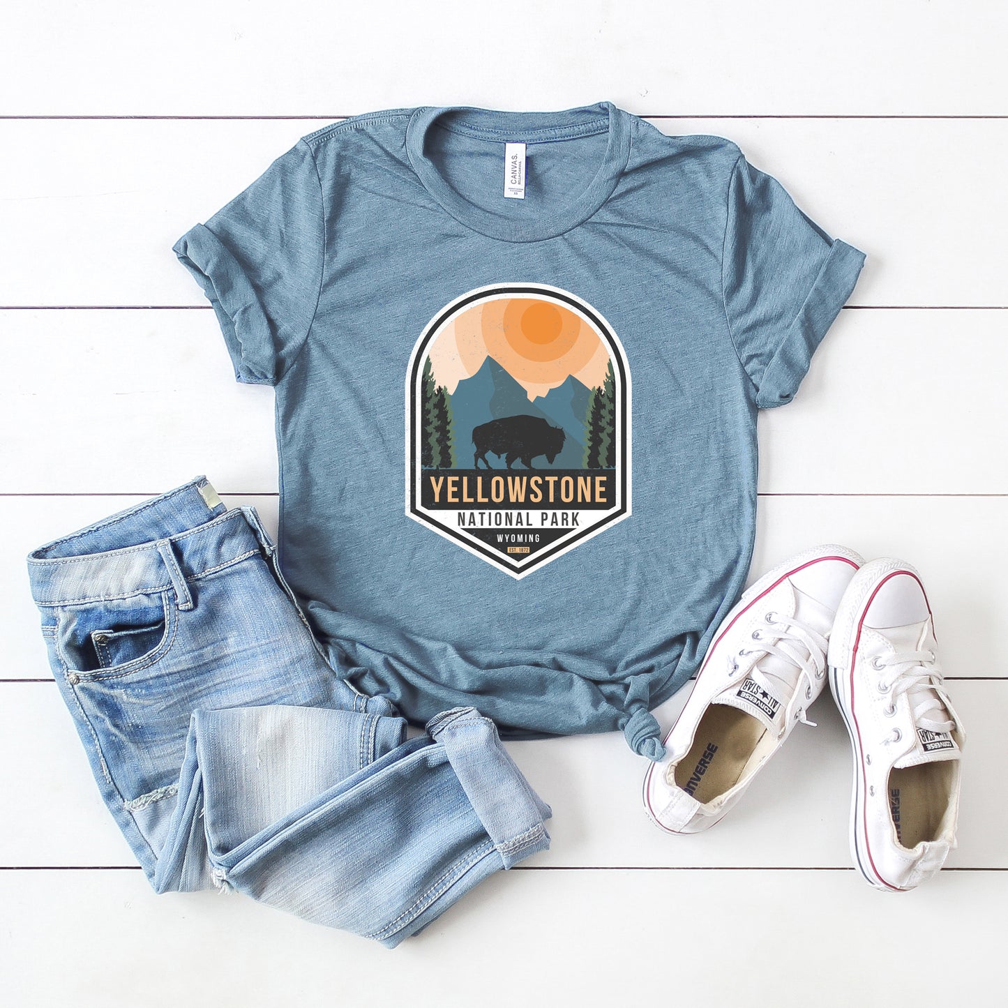Yellowstone National Park Badge | Short Sleeve Graphic Tee