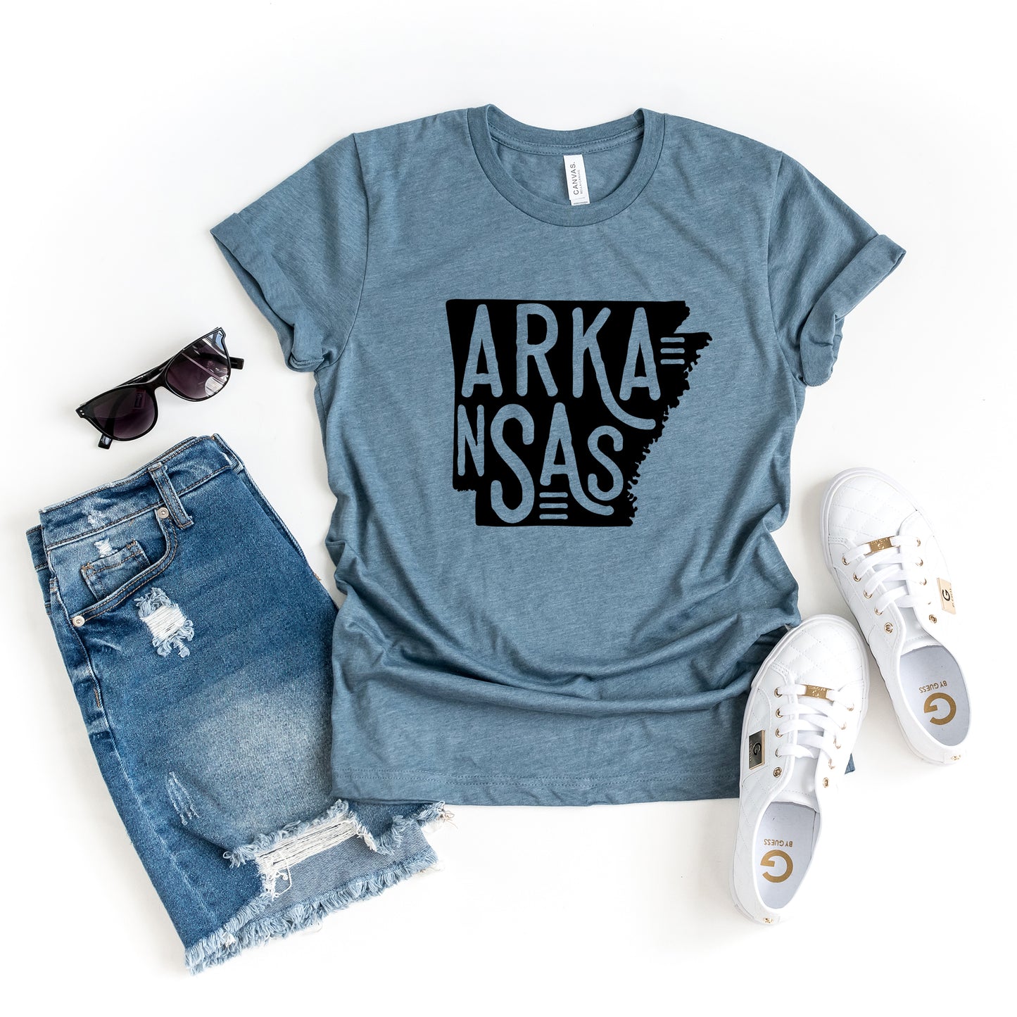 Arkansas Typography | Short Sleeve Graphic Tee