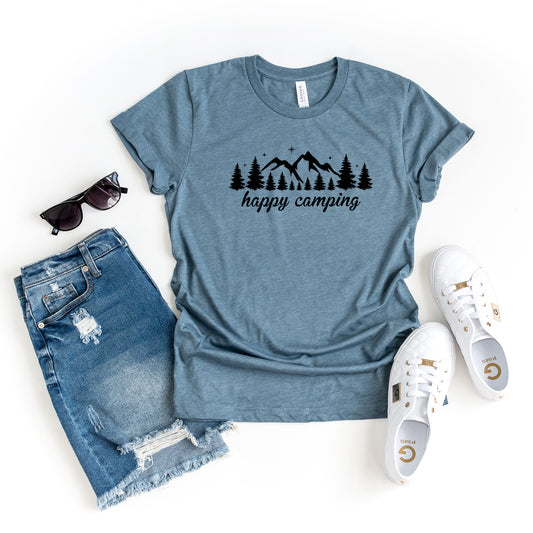 Happy Camping | Short Sleeve Graphic Tee
