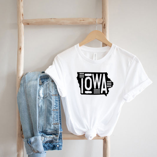 Iowa Typography | Short Sleeve Graphic Tee