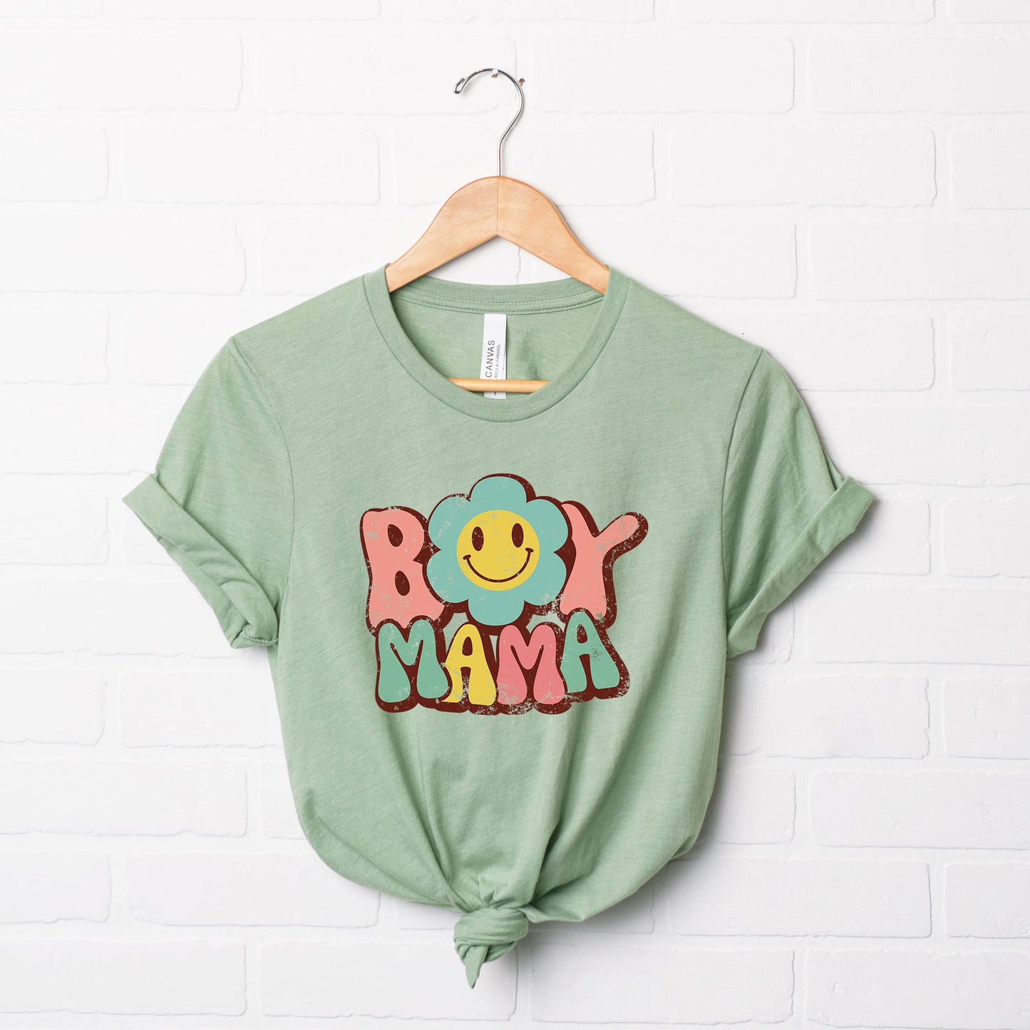 Boy Mama Flower | Short Sleeve Graphic Tee