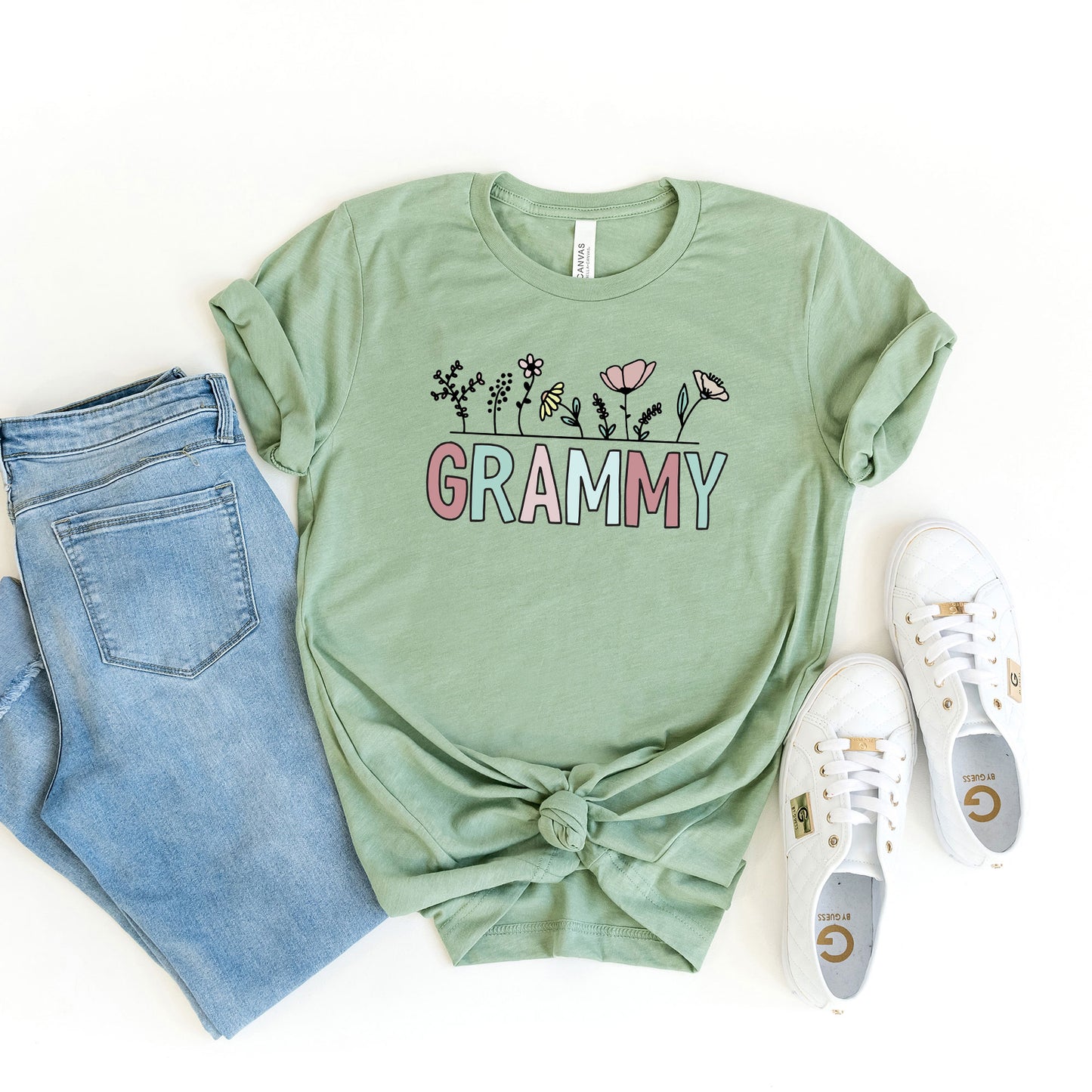 Grammy Flowers | Short Sleeve Graphic Tee