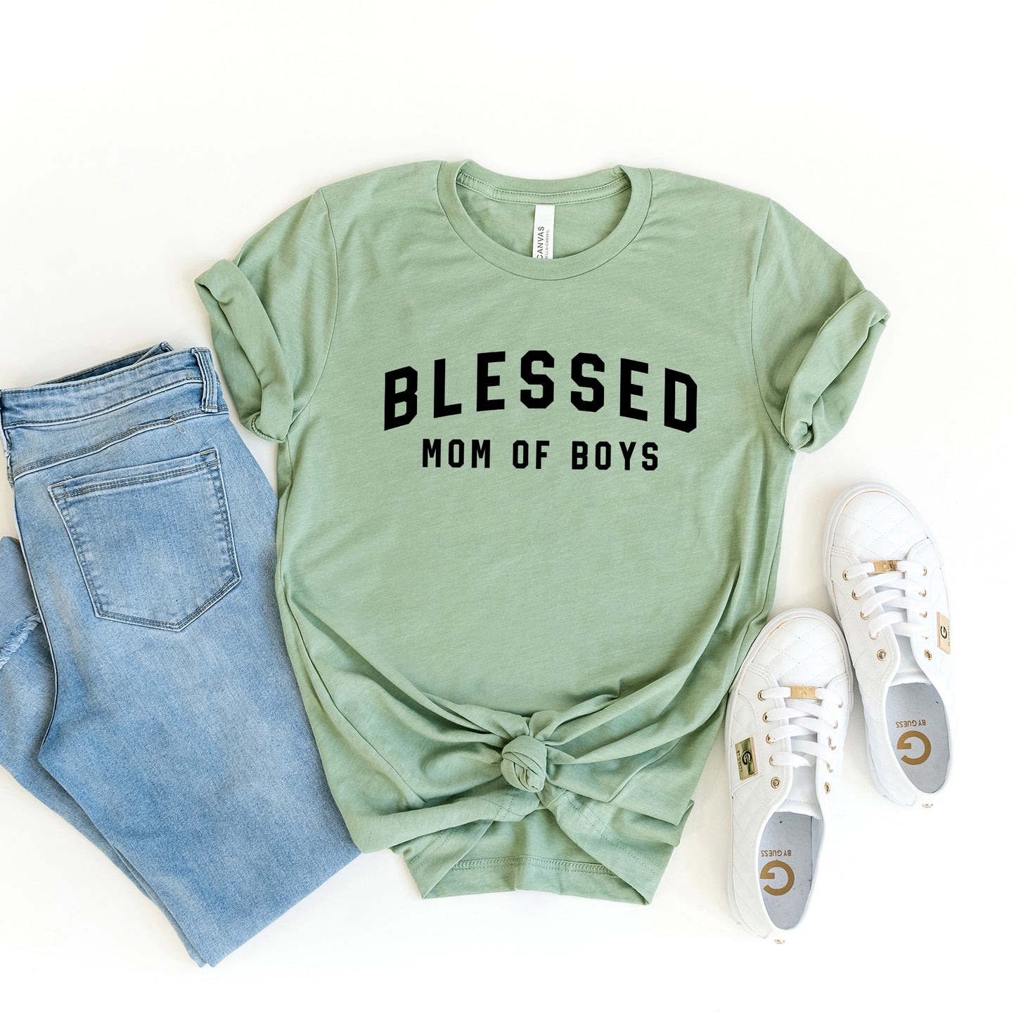 Blessed Mom of Boys | Short Sleeve Graphic Tee