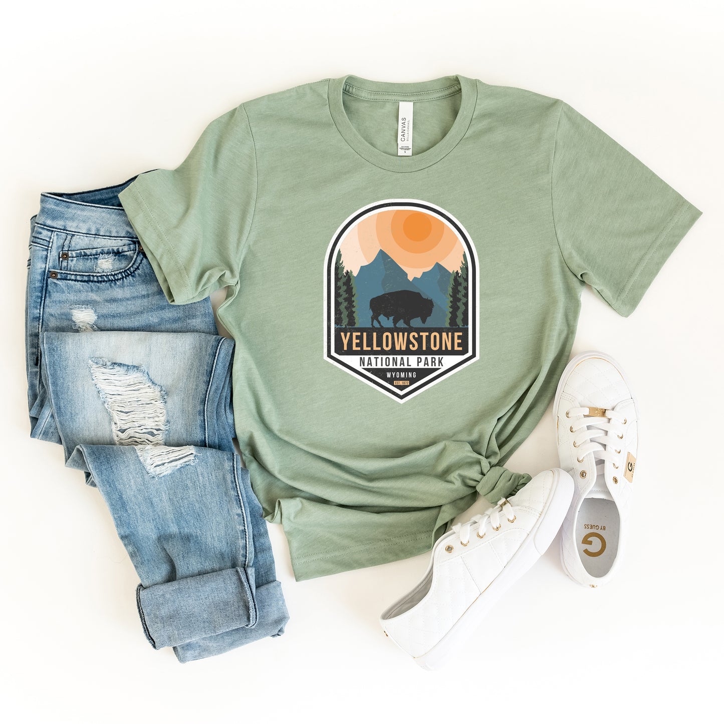 Yellowstone National Park Badge | Short Sleeve Graphic Tee