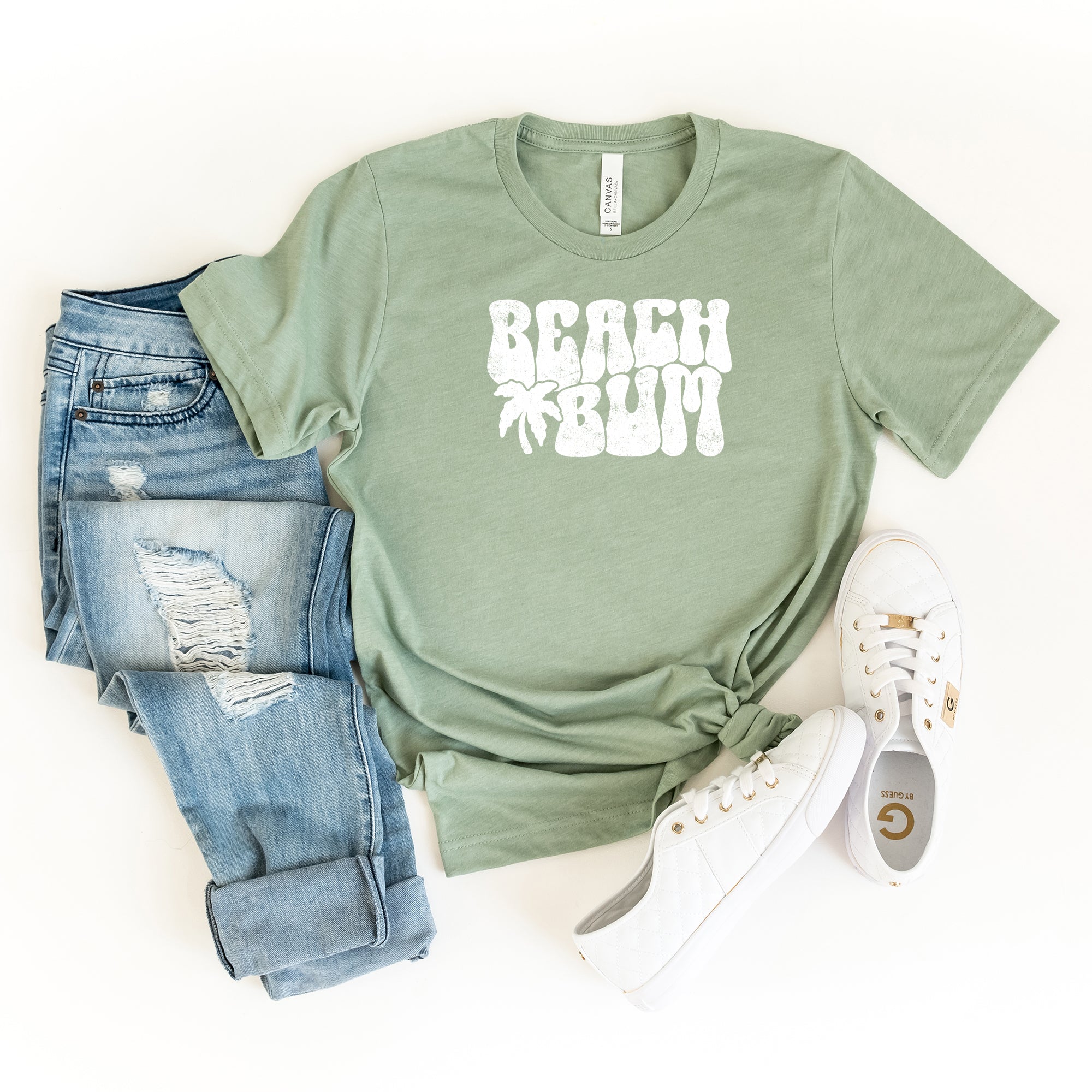 Beach Bum Palm Tree | Short Sleeve Graphic Tee