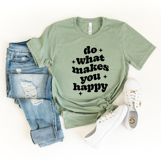Makes You Happy Stars | Short Sleeve Graphic Tee