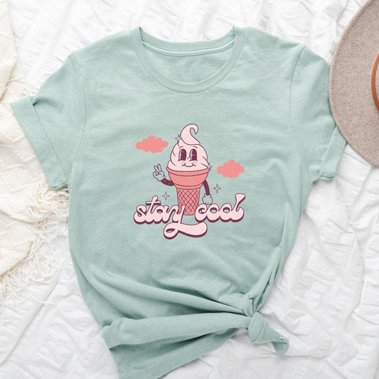 Stay Cool Ice Cream Cone | Short Sleeve Graphic Tee