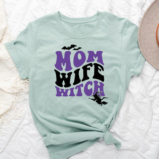 Mom Witch Wife Colorful | Short Sleeve Graphic Tee