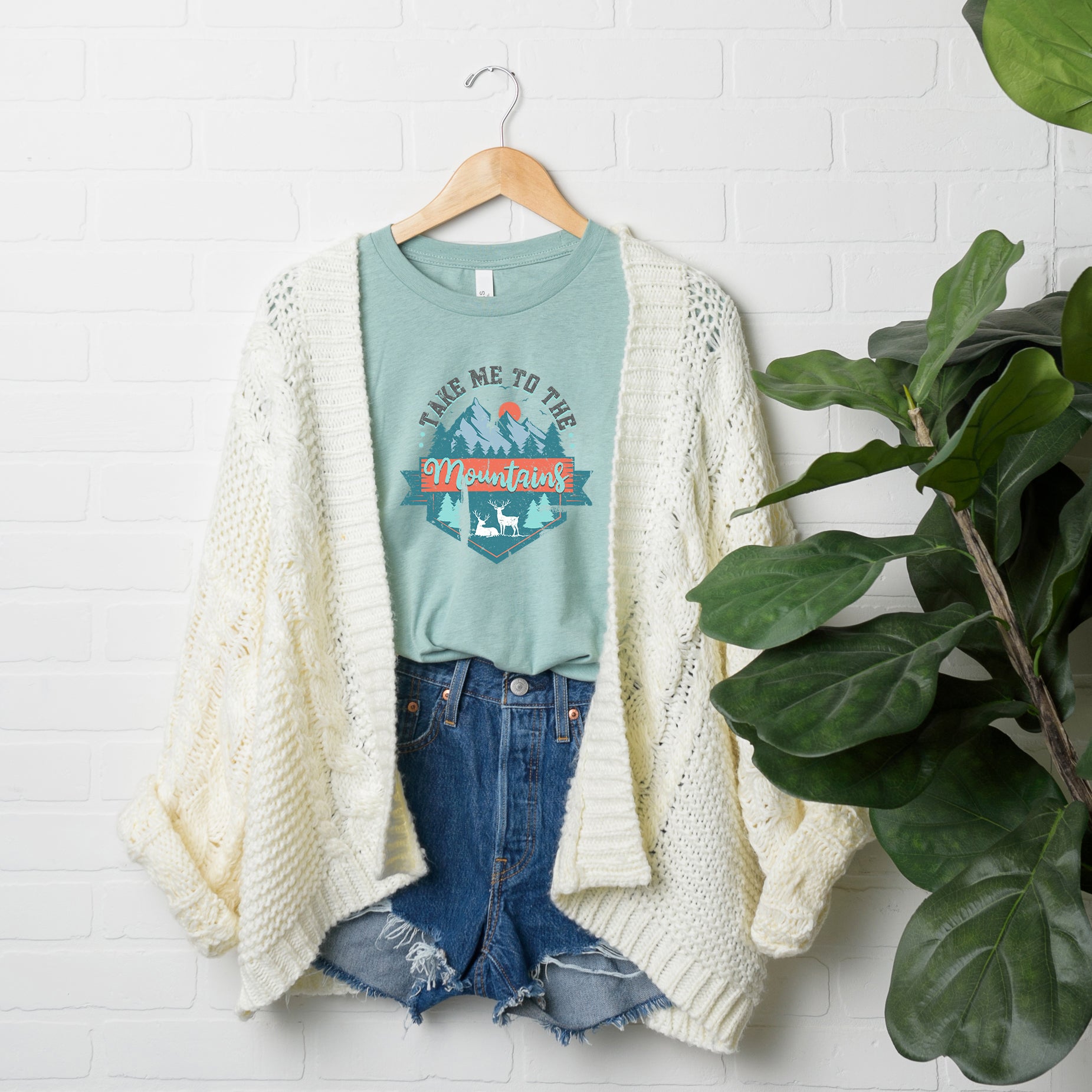 Take Me To The Mountains Colorful | Short Sleeve Graphic Tee