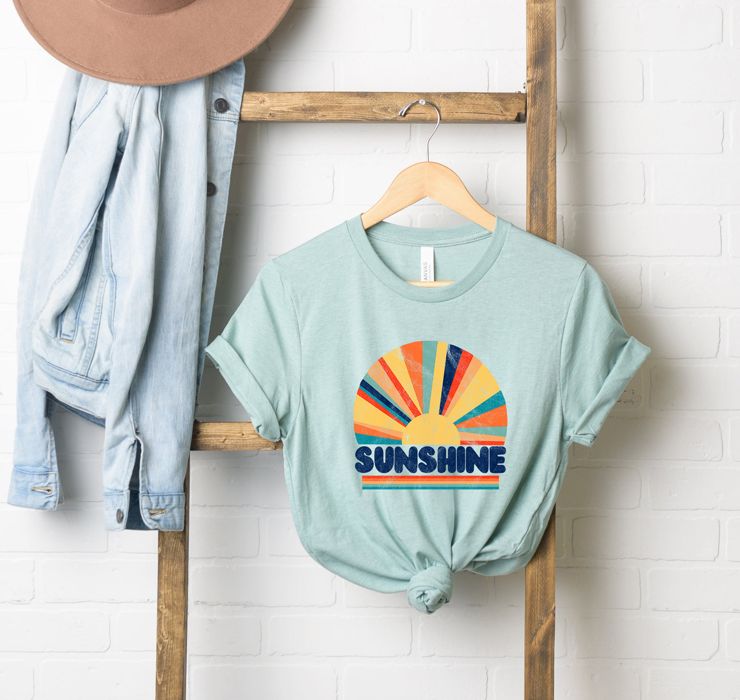 Retro Sunshine Rays | Short Sleeve Graphic Tee