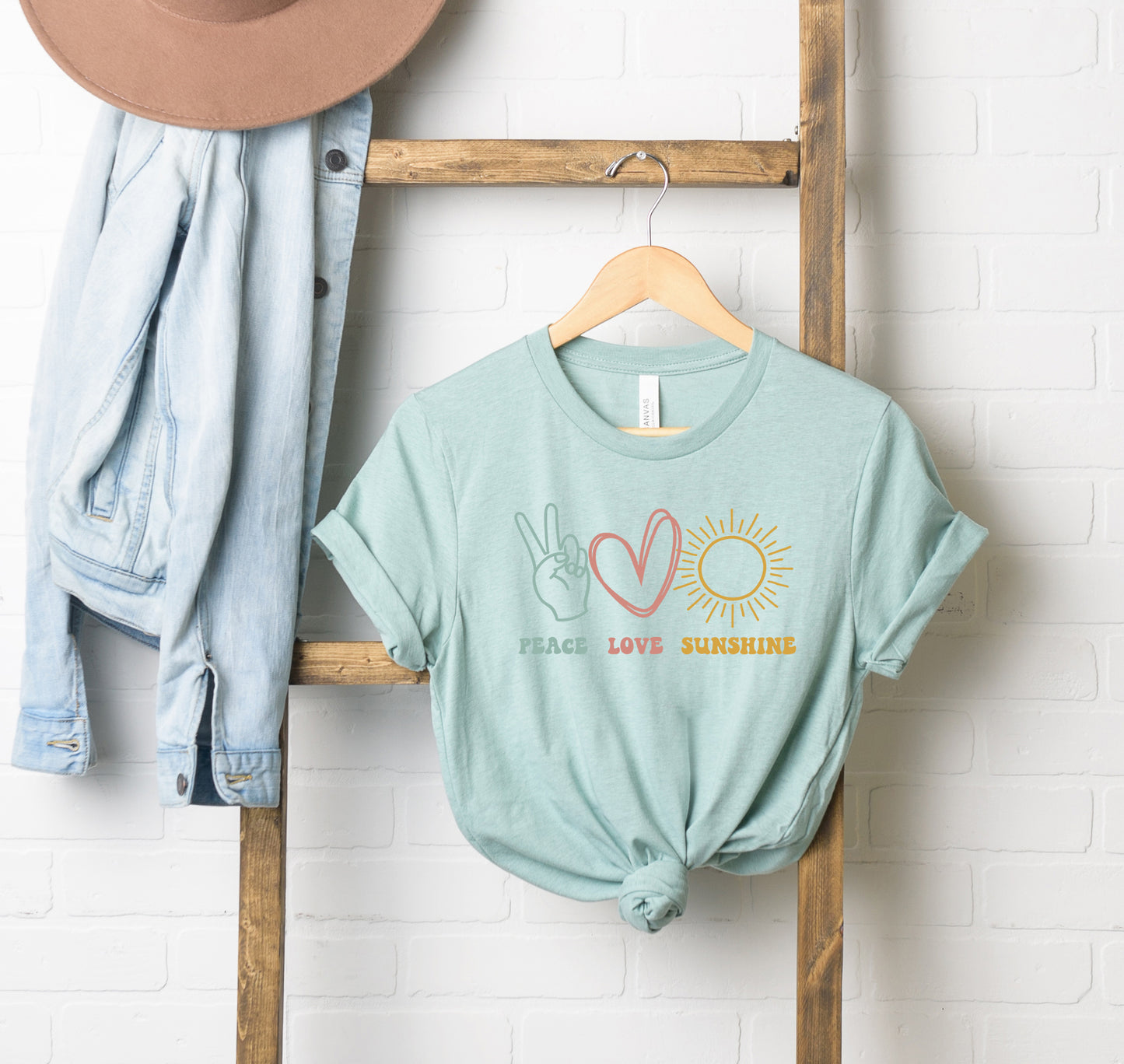 Peace Love Sunshine | Short Sleeve Graphic Tee