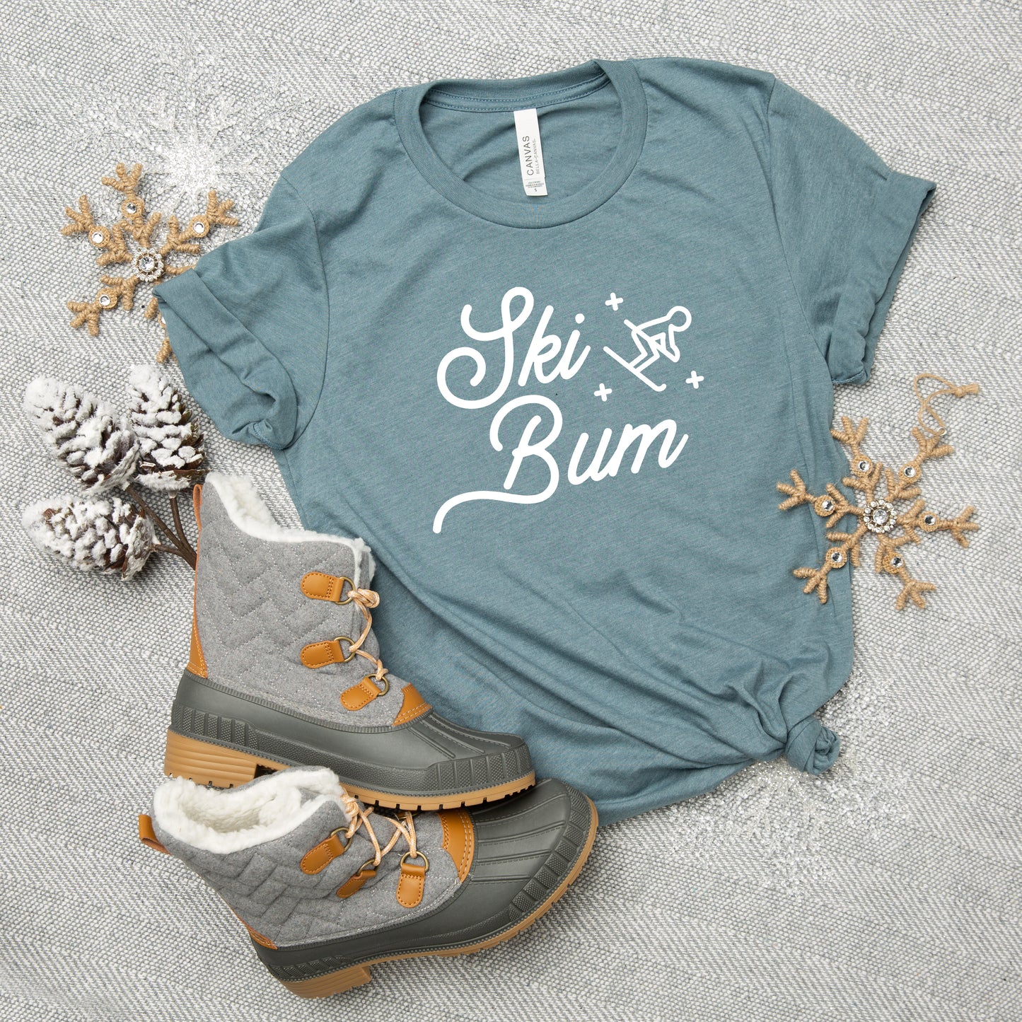 Ski Bum Skier | Short Sleeve Graphic Tee