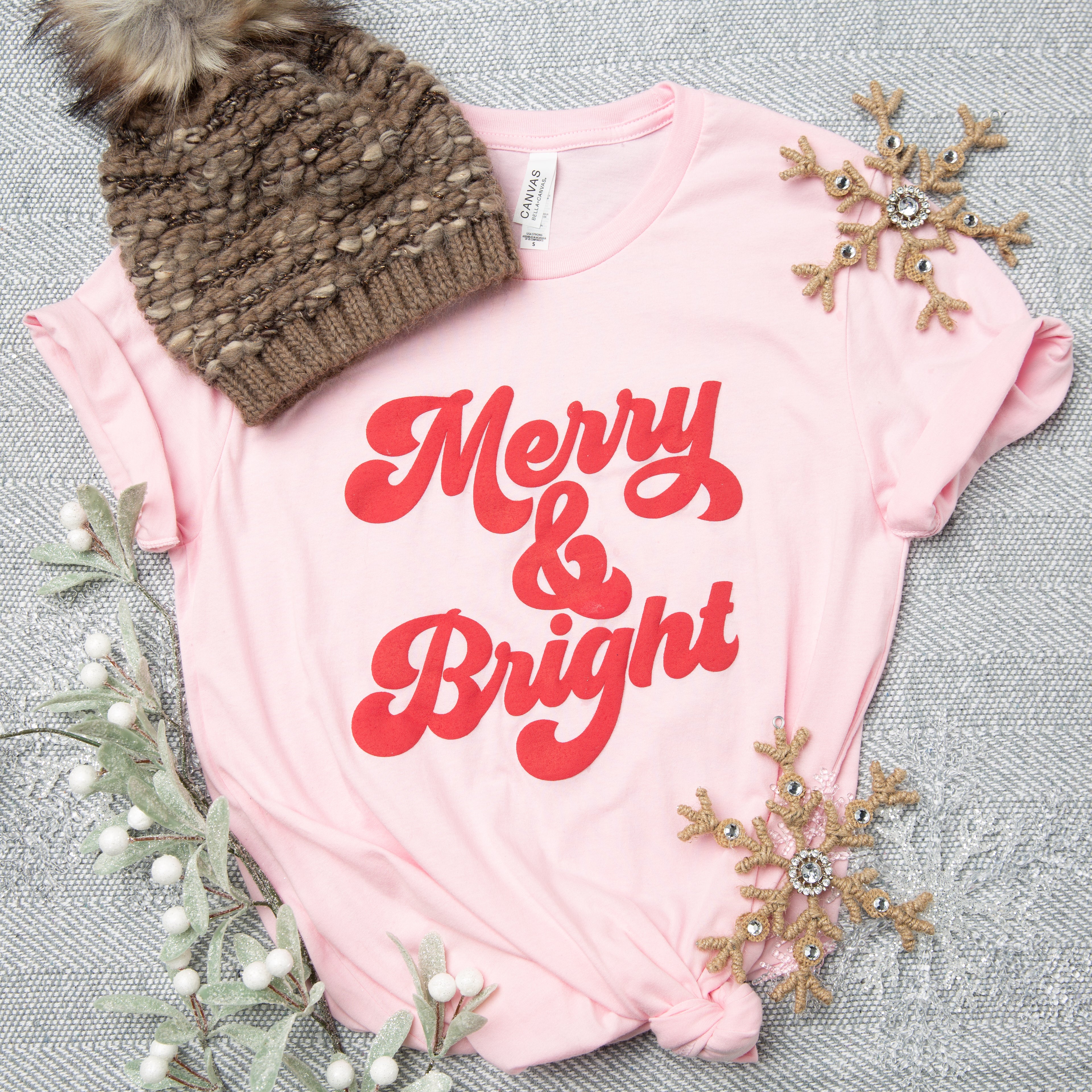 Bold Merry & Bright Puff Ink | Short Sleeve Graphic Tee
