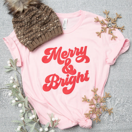 Bold Merry & Bright Puff Ink | Short Sleeve Graphic Tee