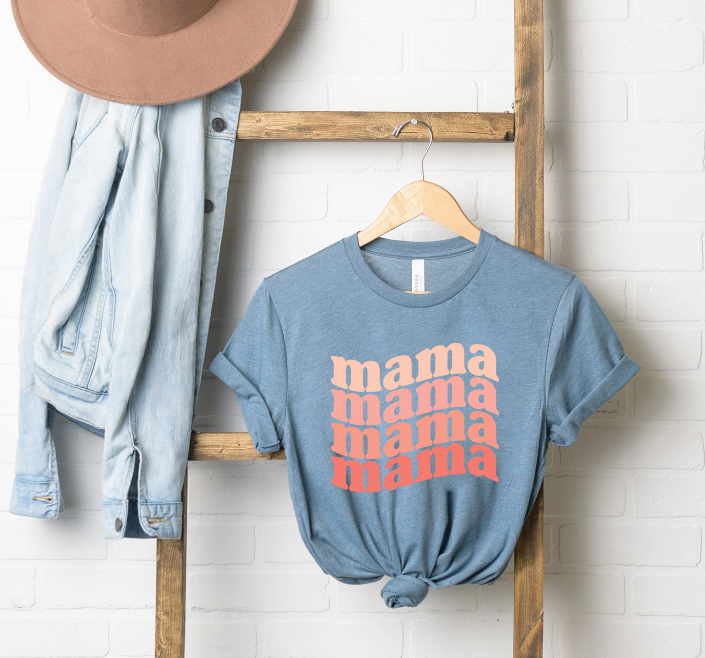 Retro Mama Wave | Short Sleeve Graphic Tee