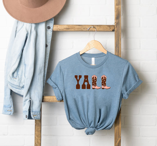 Y'all Boots | Short Sleeve Graphic Tee