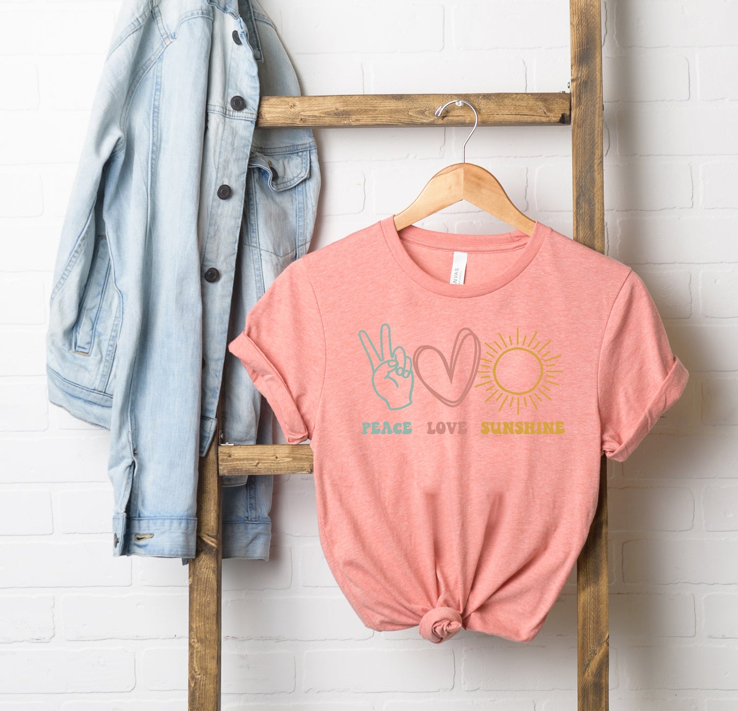 Peace Love Sunshine | Short Sleeve Graphic Tee