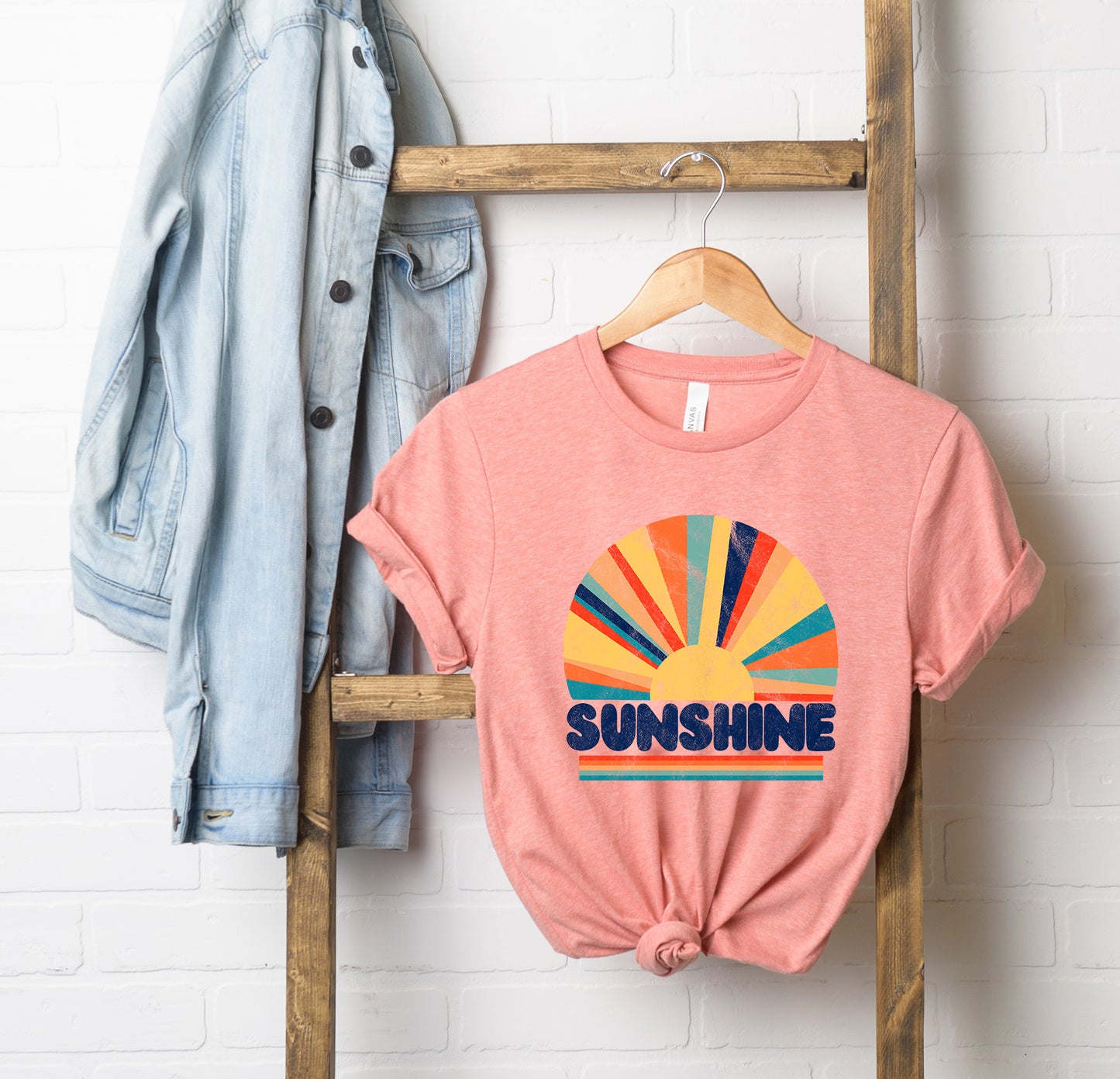 Retro Sunshine Rays | Short Sleeve Graphic Tee