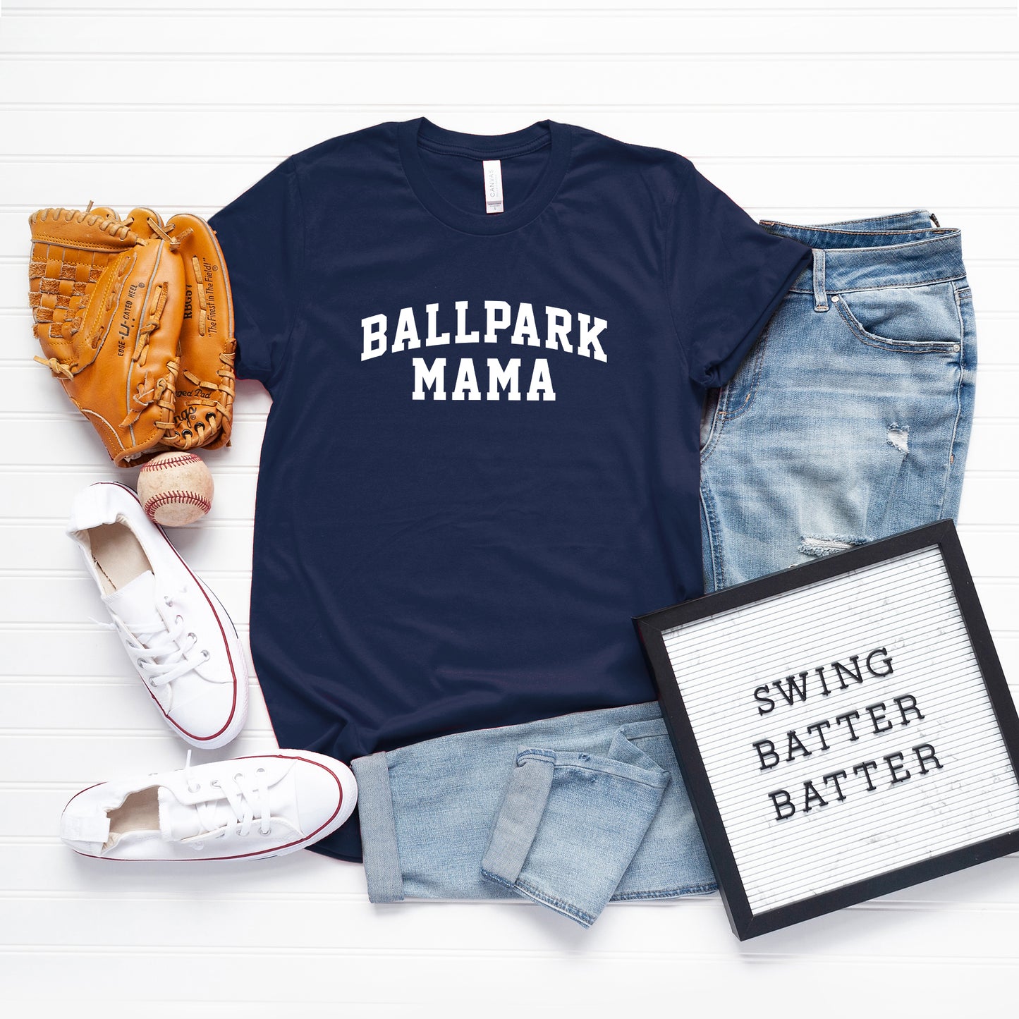 Varsity Ballpark Mama | Short Sleeve Graphic Tee