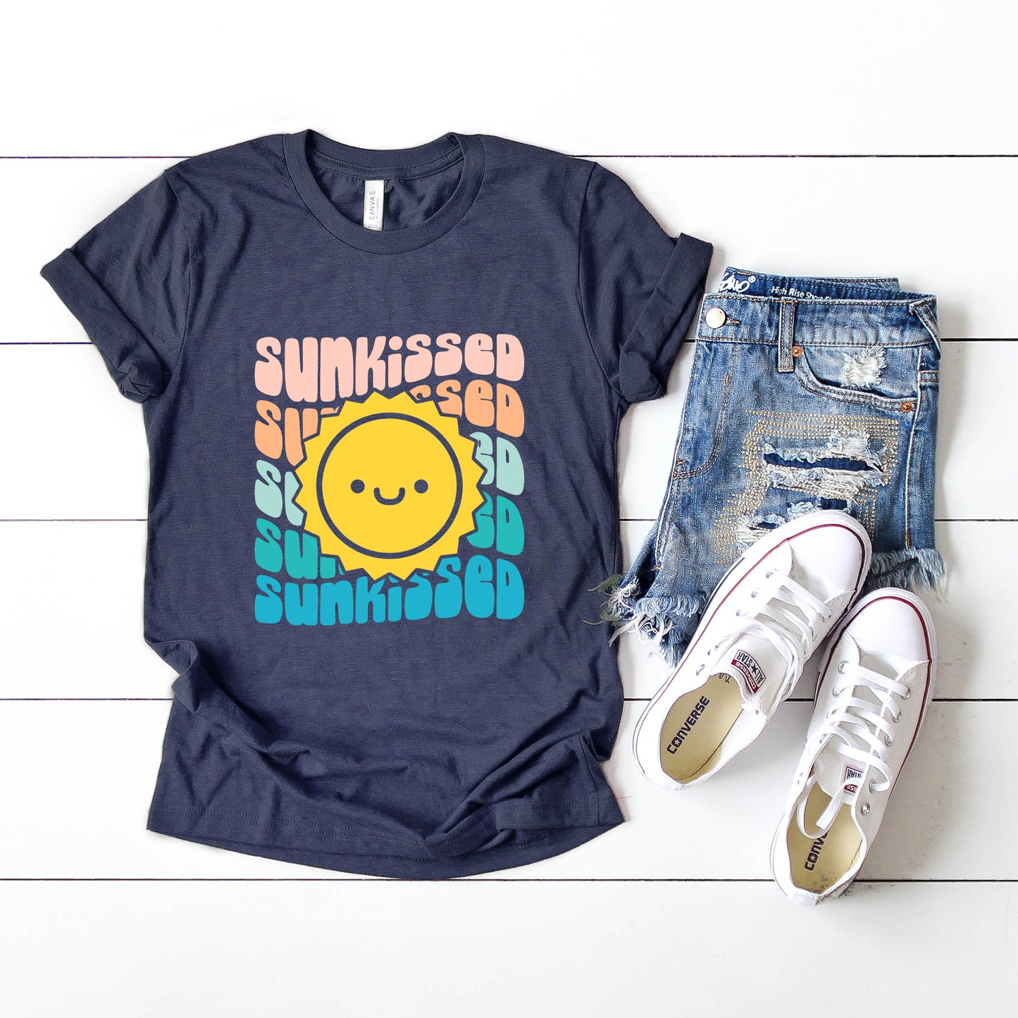 Sunkissed Stacked Sun Colorful | Short Sleeve Graphic Tee