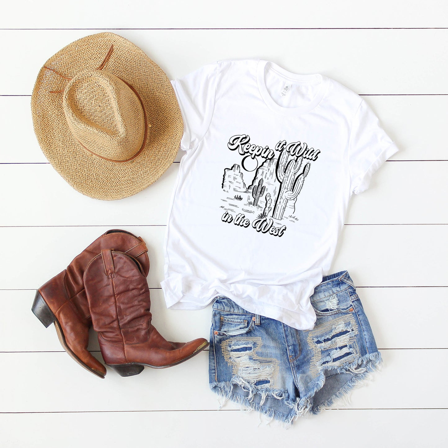 Keeping It Wild In The West | Short Sleeve Graphic Tee