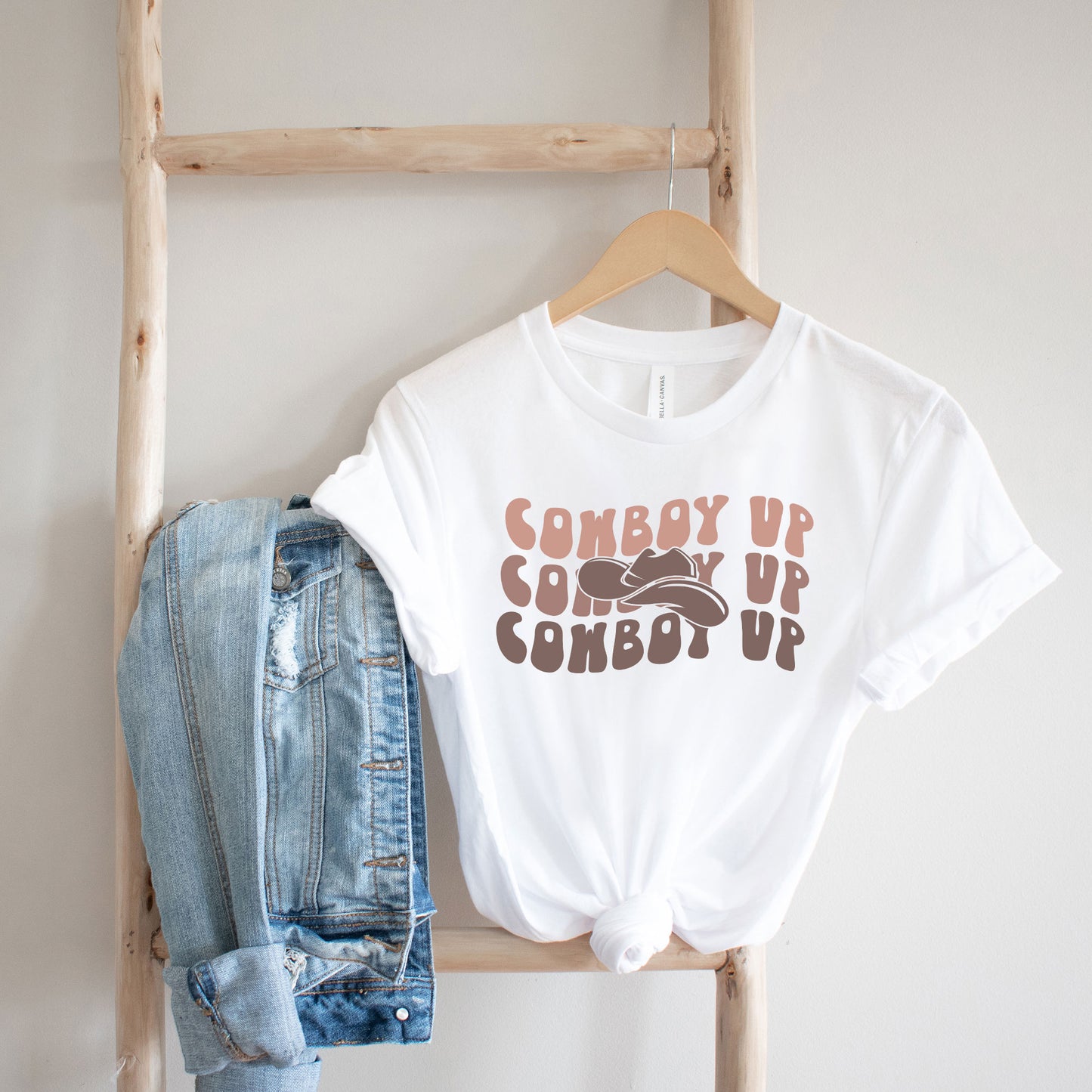 Cowboy Up Stacked | Short Sleeve Graphic Tee