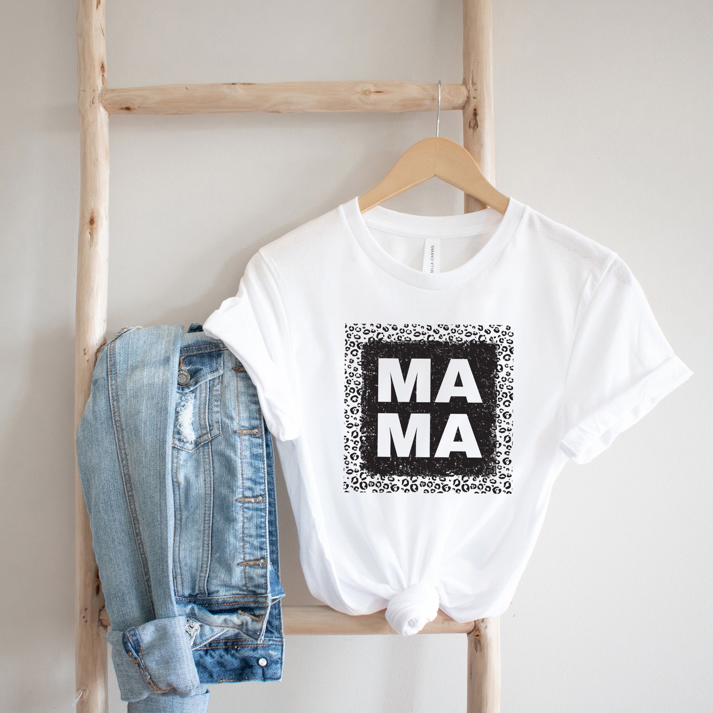 Leopard Mama Square | Short Sleeve Graphic Tee