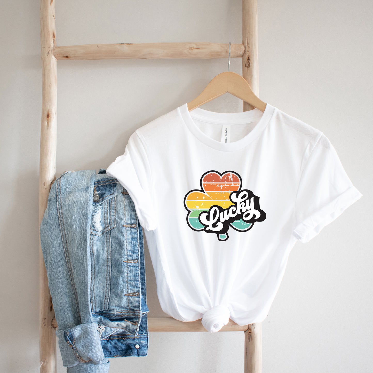Retro Lucky Colorful | Short Sleeve Graphic Tee