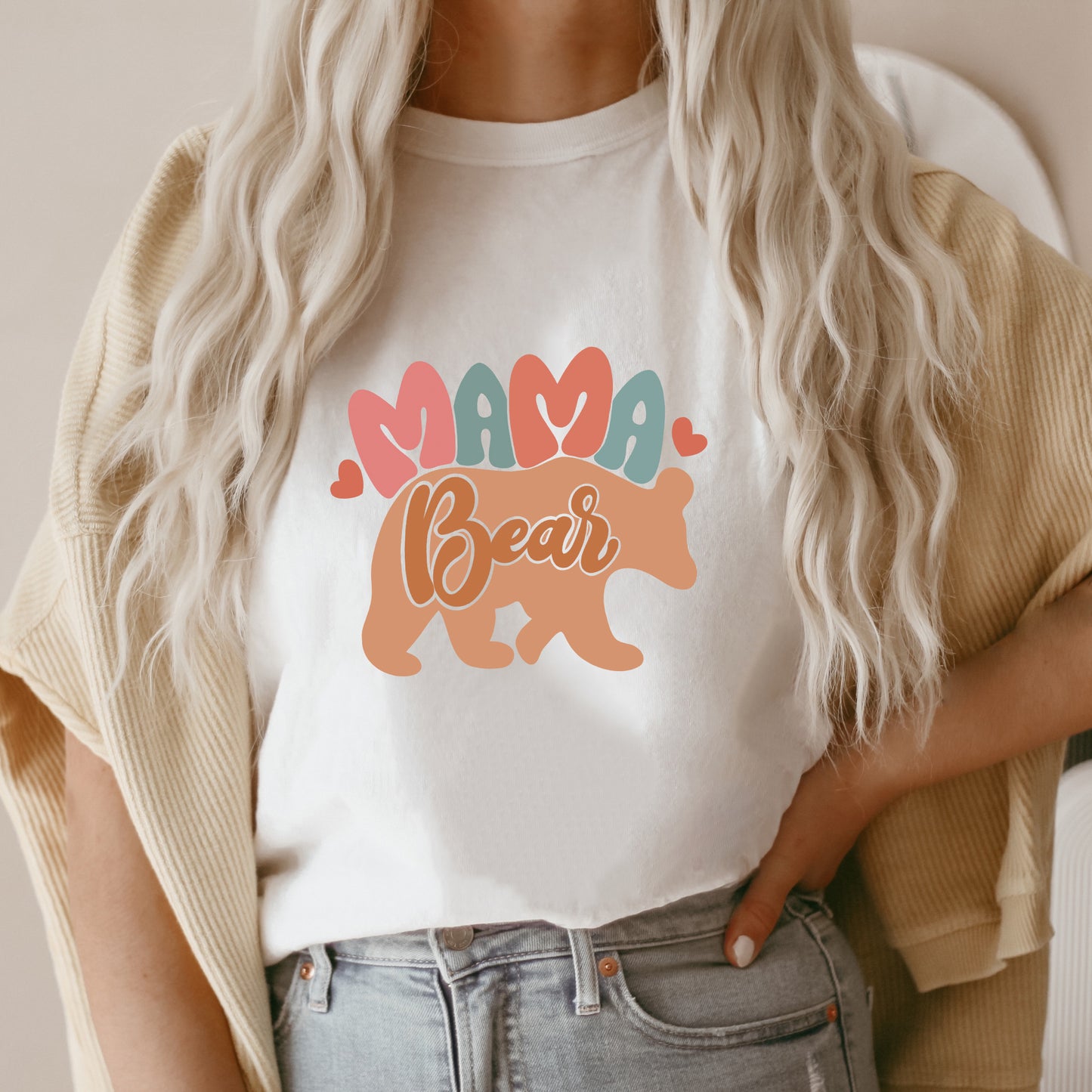 Mama Bear Colorful | Short Sleeve Graphic Tee
