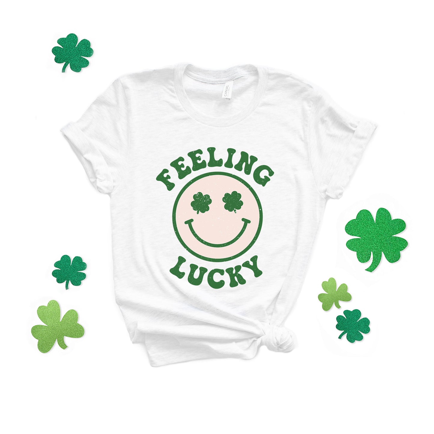 Feeling Lucky Smiley Face | Short Sleeve Graphic Tee