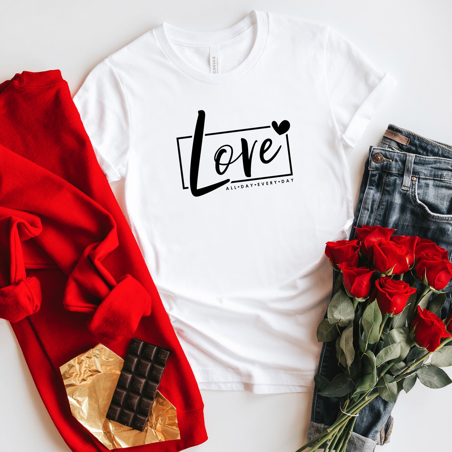 Love All Day Everyday Box | Short Sleeve Graphic Tee
