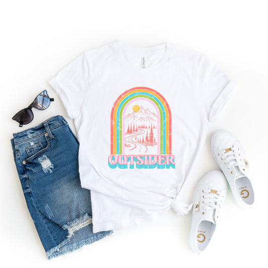 Outsider Rainbow | Short Sleeve Graphic Tee