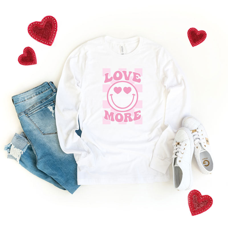 Love More Smiley | Long Sleeve Graphic Tee
