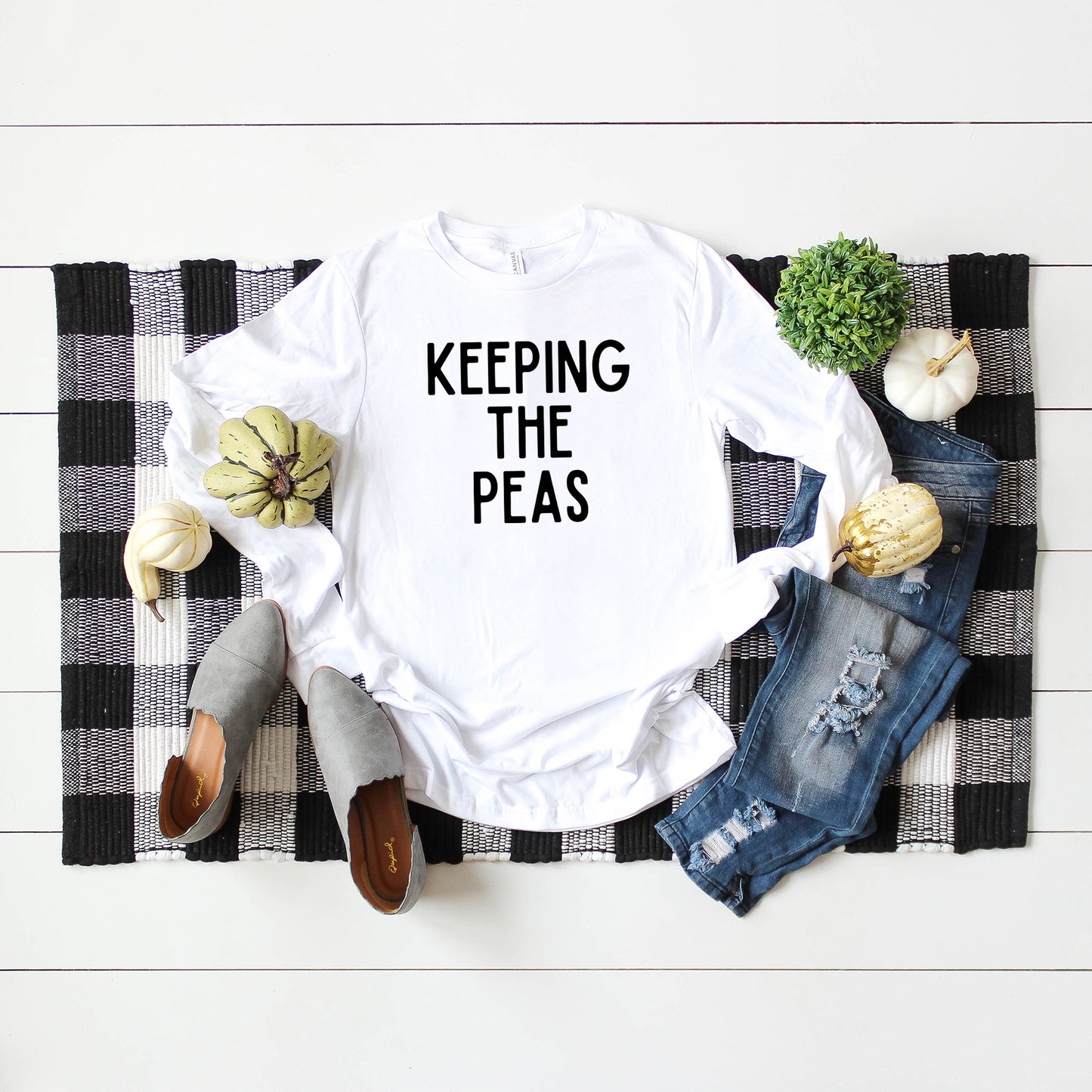 Keeping The Peas | Long Sleeve Graphic Tee