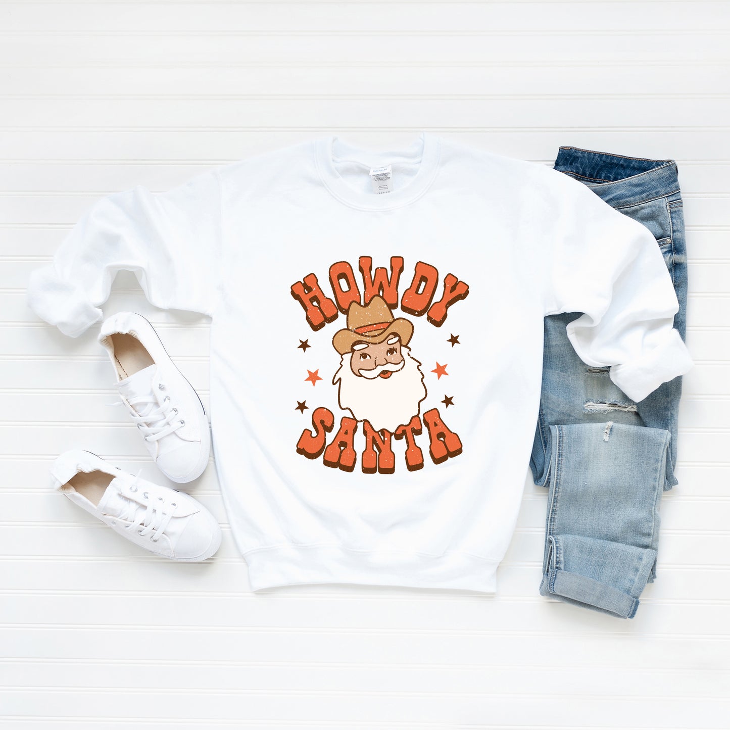 Retro Howdy Santa | Sweatshirt