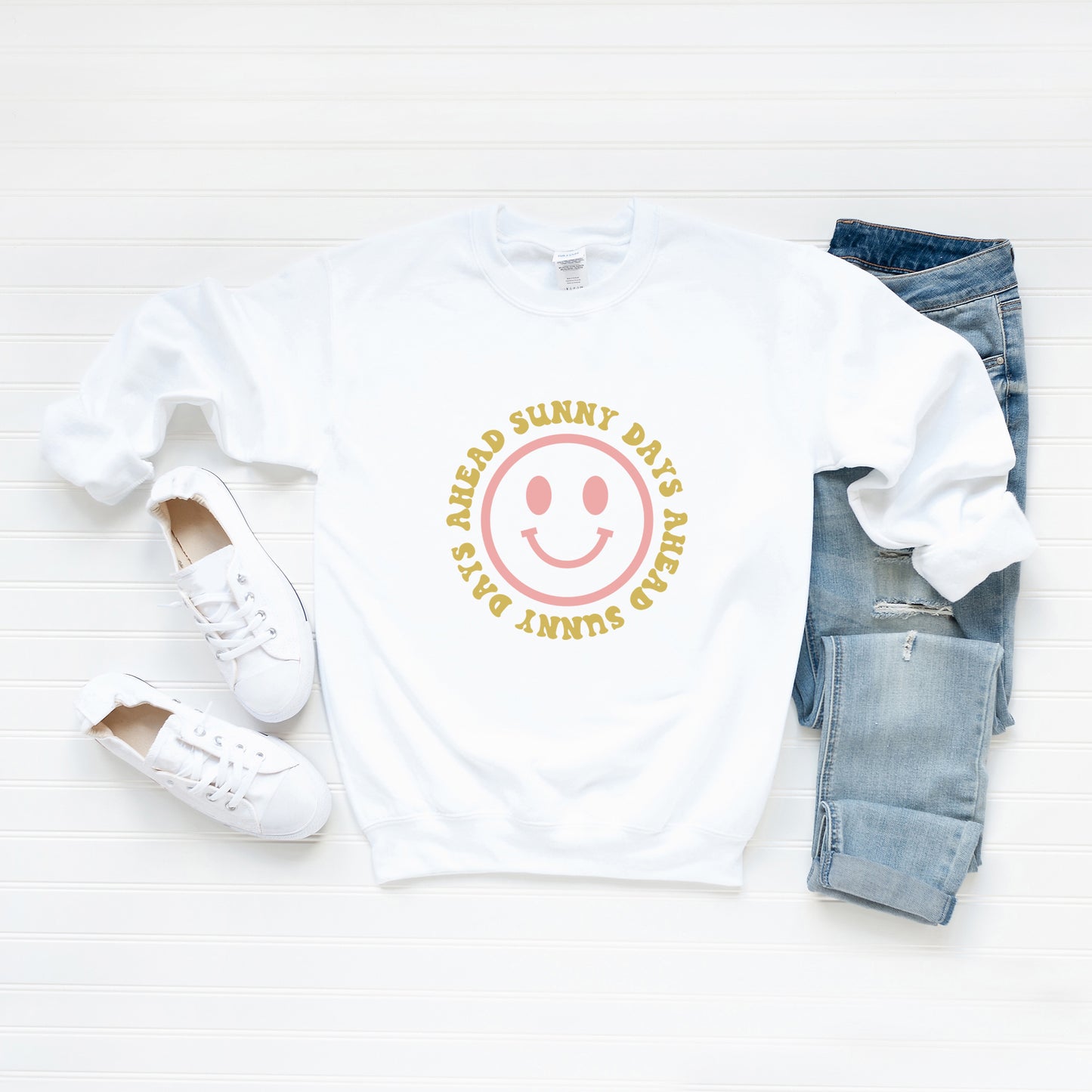 Sunny Days Ahead Smiley Face | Sweatshirt