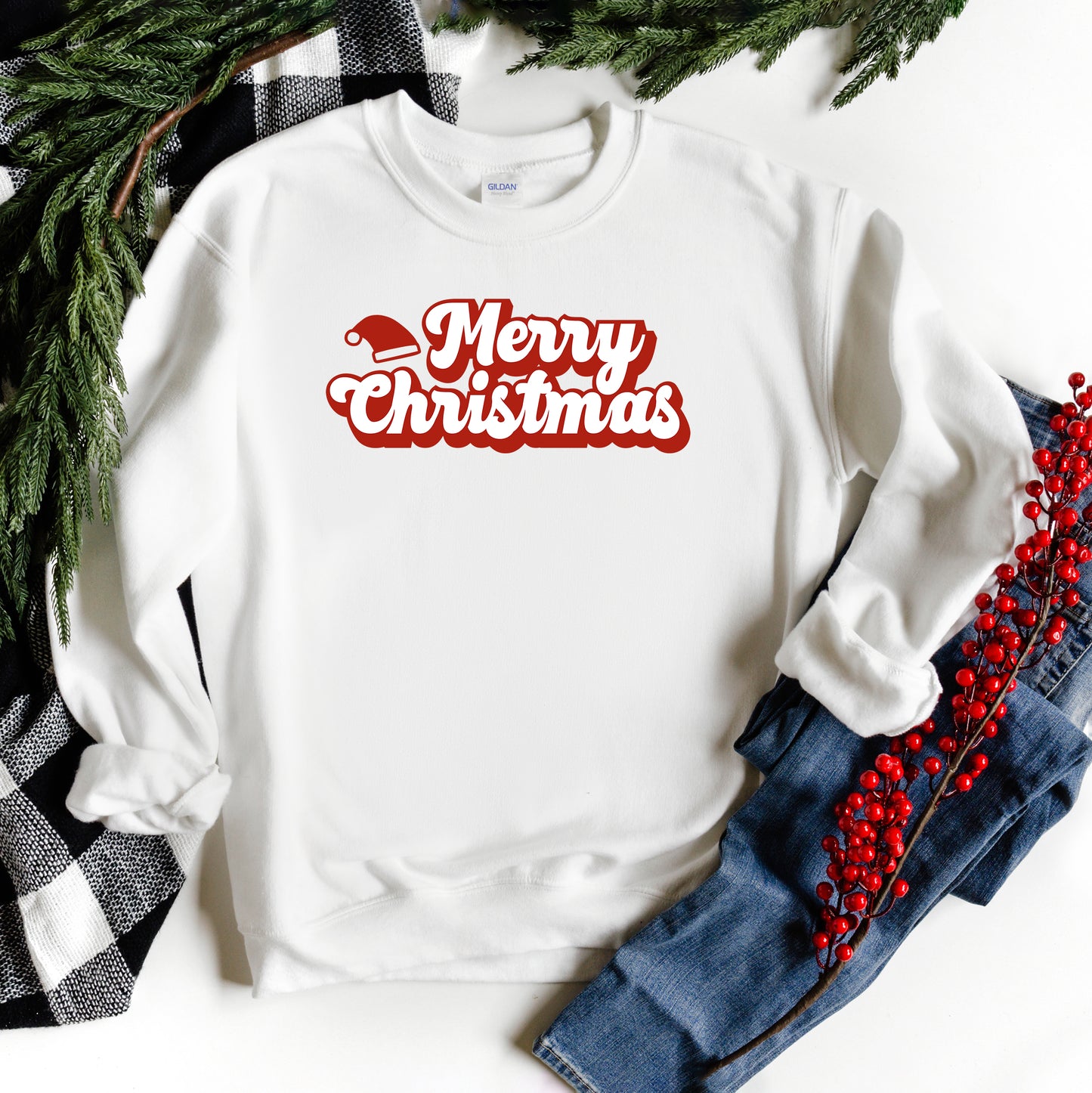 Merry Christmas Hat | Sweatshirt