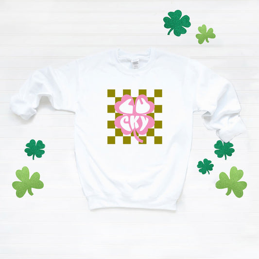 Lucky Clover Checkered | Sweatshirt