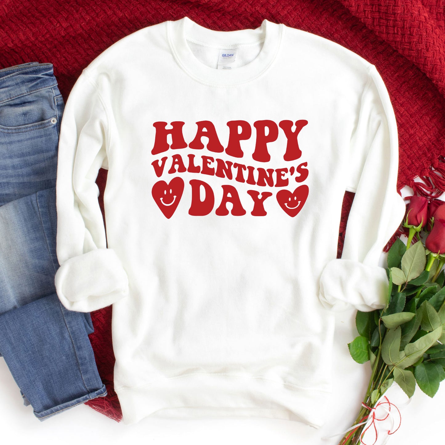 Happy Valentines Day Hearts | Sweatshirt