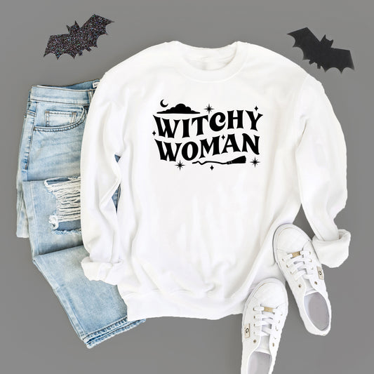 Witchy Woman Broom | Sweatshirt