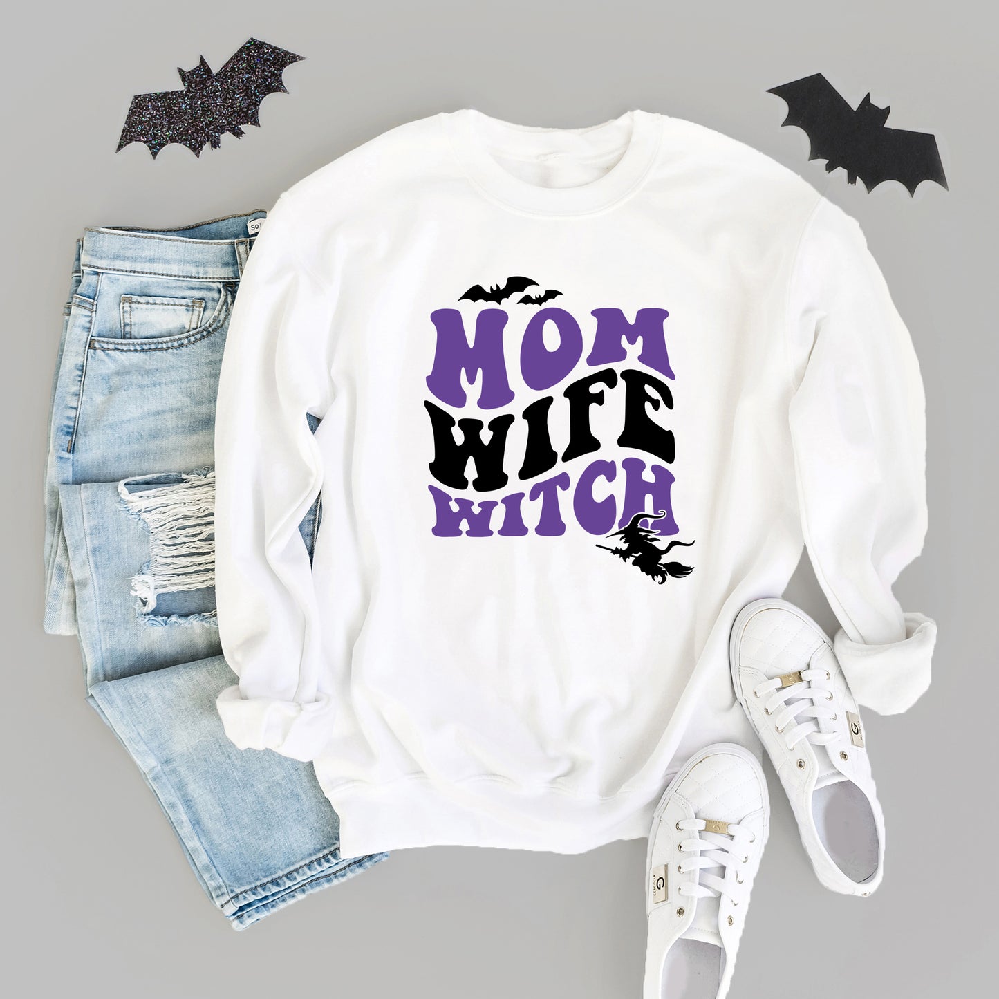 Mom Witch Wife Colorful | Sweatshirt