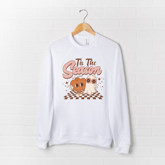 Tis The Season Pumpkin Ghost | Bella Canvas Premium Sweatshirt