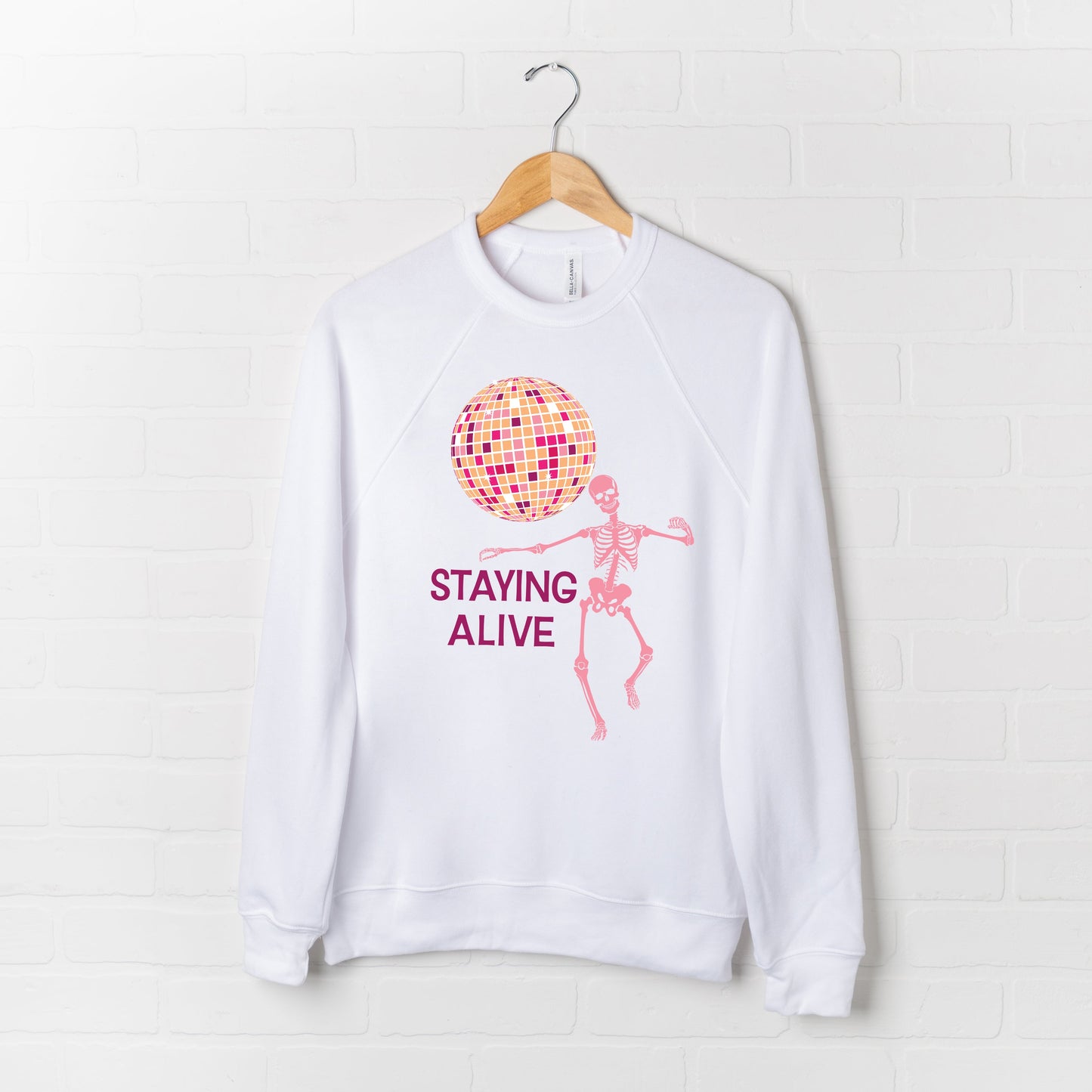 Staying Alive Disco Ball | Bella Canvas Sweatshirt